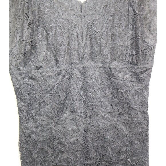 INC International Black Babydoll Lace Tank Top-Size Large-Whimsigoth-Goth - Picture 2 of 10